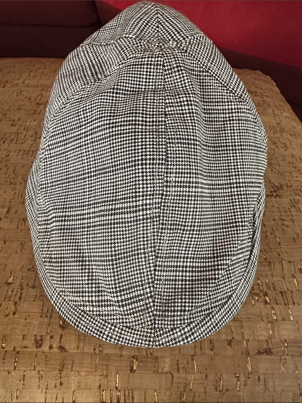 Signature men’s Black & White Houndstooth Driver Cap